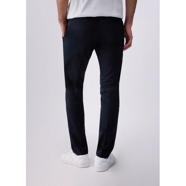 LIU JO CHINO LIONE RASO  - BLU  - QXX086T43086-94013