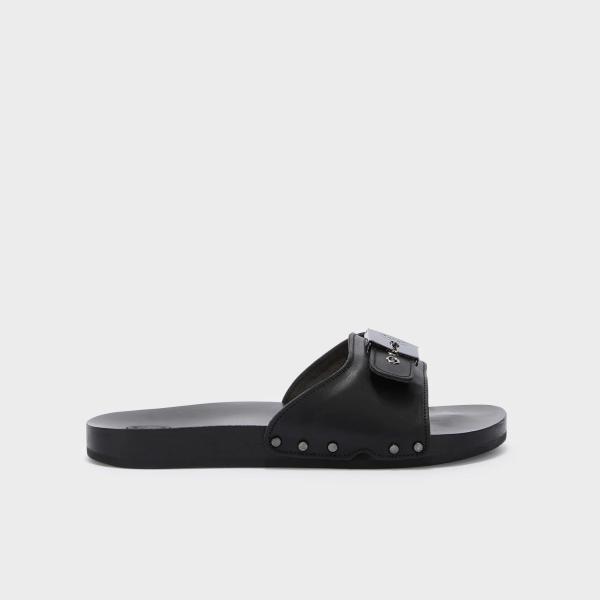 SCHOLL SANDALO PESCURA FLAT FLEX - NERO - F00786-1004
