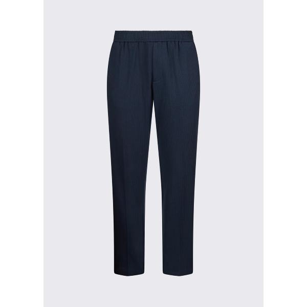 LIU JO PANTALONE SEERSUCKER  - BLU - QA6182J4922-94013