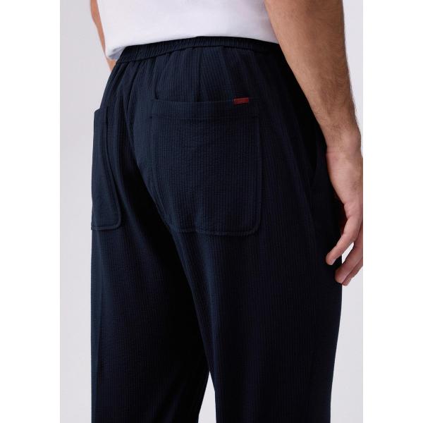 LIU JO PANTALONE SEERSUCKER  - BLU - QA6182J4922-94013