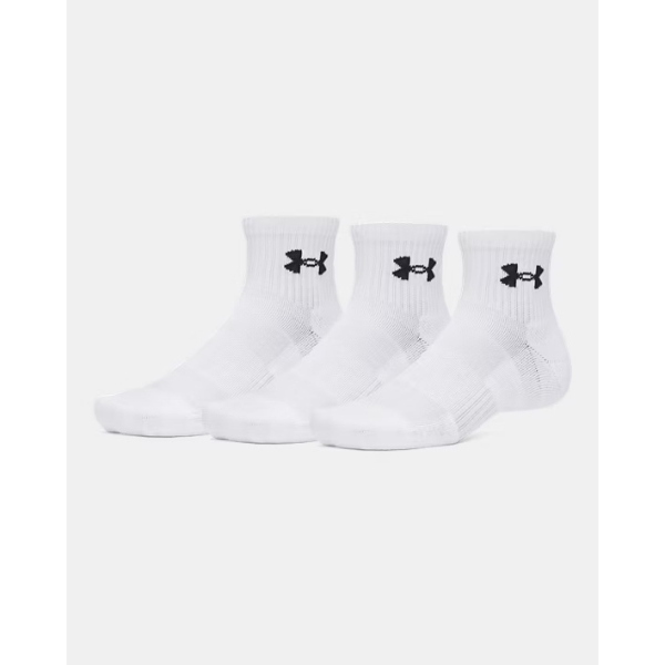 UNDER ARMOUR CALZA PERFORMANCE TECH 3PZ - BIANCO- 6009686-100