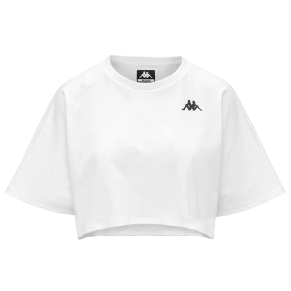 KAPPA  T-SHIRT ICROPA - BIANCO - 352419W-001