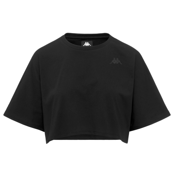 KAPPA  T-SHIRT ICROPA - NERO - 352419W-005