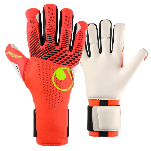 UHLSPORT GUANTO FANGMASHINE ABSOLUTGRIP HN   - ROSSO/NERO/GIALLO - 101141501