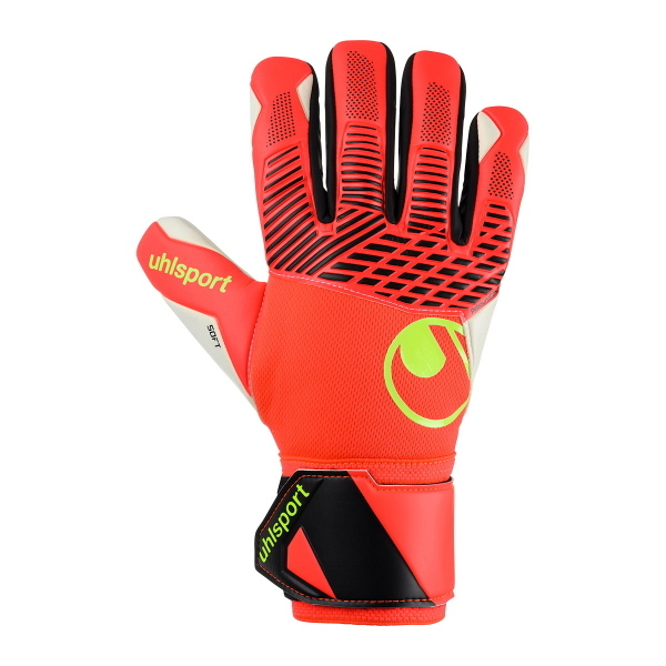 UHLSPORT GUANTO FANGMASHINE SOFT HN  - NERO/ARANCIO - 101141901