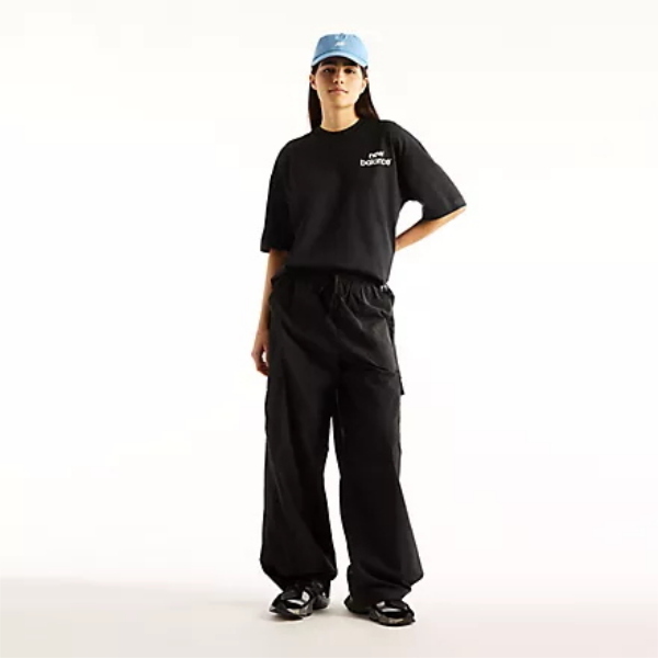 NB T-SHIRT INTELLIGENT W - NERO/BIANCO - WT62N59V-BK
