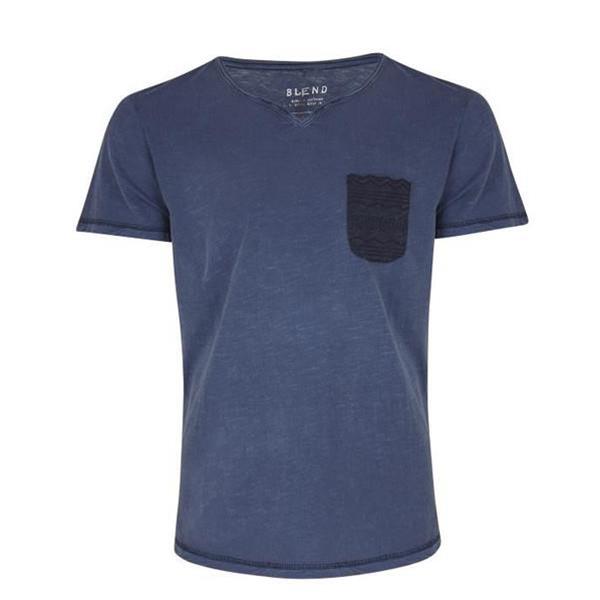 BLEND T-SHIRT TASCHINO -  BLU - 20700536-70230