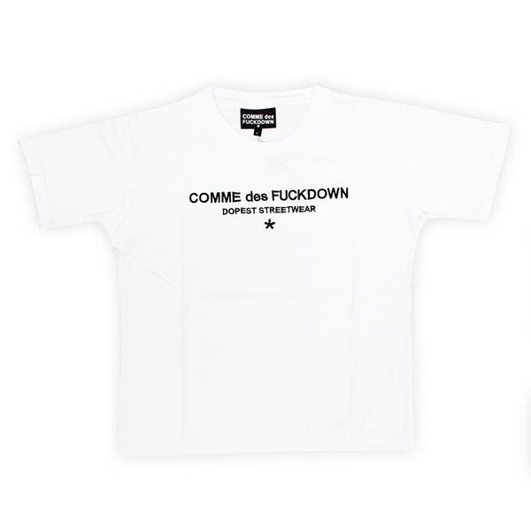 COMME DES FUCKDOWN T-SHIRT STAMPA - BIANCO - CDFD319-BCO