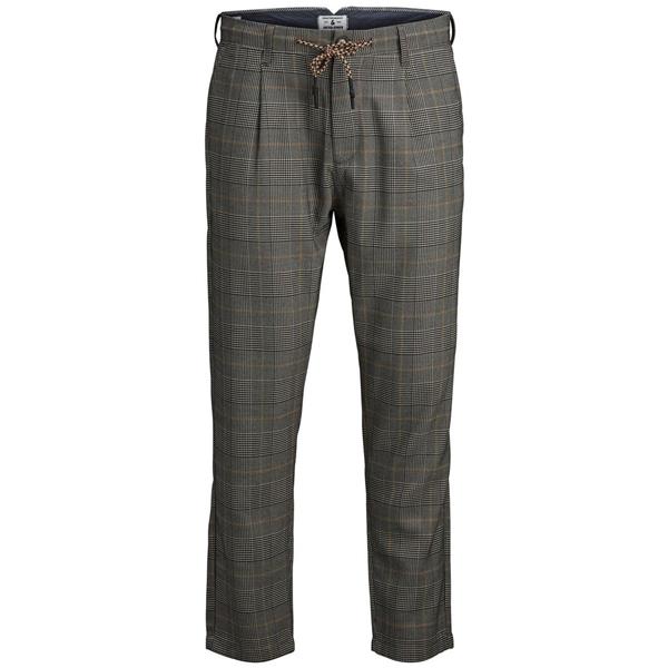 JACK & JONES PANTALONE CHECKED CARROT - QUADRI GRIGIO - 12150118