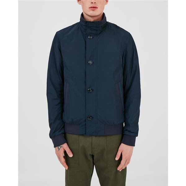 WOOLRICH CLUB BOMBER - BLU - WOCPS2833-3827