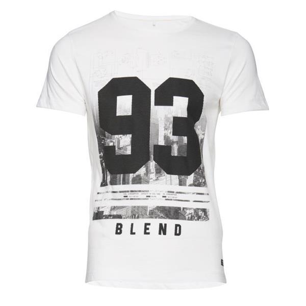 BLEND T-SHIRT M/M - BIANCO/NERO - 20702736-70002