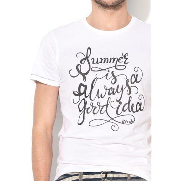BLEND T-SHIRT M/M - BIANCO - 20703171-70002