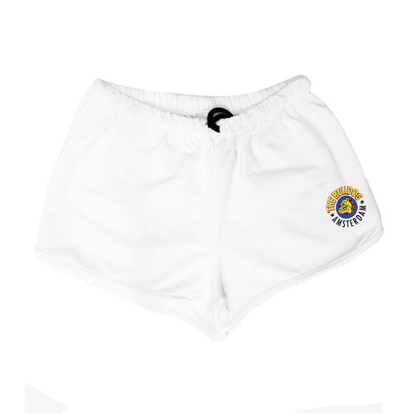 THE BULLDOG SHORTS FELPINA +STAMPA - BIANCO - TBDAD008-BCO